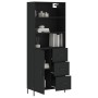 Tall black plywood sideboard 69.5x34x180 cm by vidaXL, Sideboards - Ref: Foro24-3189454, Price: 171,03 €, Discount: %
