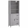 Aparador alto madera contrachapada gris sonoma 69,5x34x180 cm von vidaXL, Sideboards - Ref: Foro24-3189451, Preis: 154,95 €, ...