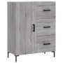 Aparador alto madera contrachapada gris sonoma 69,5x34x180 cm de vidaXL, Aparadores - Ref: Foro24-3189451, Precio: 165,26 €