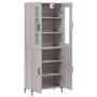 Aparador alto madera contrachapada gris sonoma 69,5x34x180 cm | Foro24.es | Tu tienda online para hogar, jardín y más Foro24.es