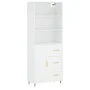 Aparador alto madera contrachapada blanco 69,5x34x180 cm von vidaXL, Sideboards - Ref: Foro24-3189421, Preis: 146,26 €, Rabat...