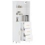 Aparador alto madera contrachapada blanco 69,5x34x180 cm by vidaXL, Sideboards - Ref: Foro24-3189421, Price: 145,58 €, Discou...