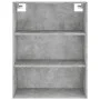 Aparador alto madera contrachapada gris hormigón 69,5x34x180 cm de vidaXL, Aparadores - Ref: Foro24-3189233, Precio: 122,42 €...