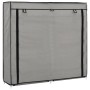 Mueble zapatero con funda de tela gris 115x28x110 cm