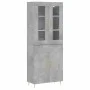 Hohes Sideboard aus betongrauem Sperrholz, 69,5 x 34 x 180 cm von vidaXL, Sideboards - Ref: Foro24-3198205, Preis: 147,16 €, ...