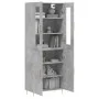 Hohes Sideboard aus betongrauem Sperrholz, 69,5 x 34 x 180 cm von vidaXL, Sideboards - Ref: Foro24-3198205, Preis: 147,16 €, ...