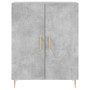 Aparador alto madera contrachapada gris hormigón 69,5x34x180 cm de vidaXL, Aparadores - Ref: Foro24-3198205, Precio: 147,22 €...