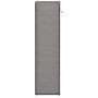 Mueble zapatero con funda de tela gris 115x28x110 cm