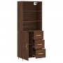 Aparador alto madera contrachapada marrón roble 69,5x34x180 cm von vidaXL, Sideboards - Ref: Foro24-3189428, Preis: 158,36 €,...