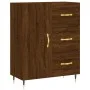 Aparador alto madera contrachapada marrón roble 69,5x34x180 cm by vidaXL, Sideboards - Ref: Foro24-3189428, Price: 150,42 €, ...