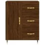 Aparador alto madera contrachapada marrón roble 69,5x34x180 cm by vidaXL, Sideboards - Ref: Foro24-3189428, Price: 150,42 €, ...