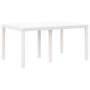 Conjunto de Comedor de Jardín 5 pcs Blanco Ratan Polt