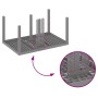 Conjunto de Comedor de Jardín 5 pcs Gris Claro Ratan Polt