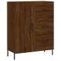 Aparador alto madera contrachapada marrón roble 69,5x34x180 cm by vidaXL, Sideboards - Ref: Foro24-3189460, Price: 164,16 €, ...