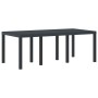 Conjunto de Comedor de Jardín 7 pcs Antracita Ratan Polt