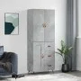 Aparador alto madera contrachapada gris hormigón 69,5x34x180 cm von vidaXL, Sideboards - Ref: Foro24-3195991, Preis: 166,94 €...