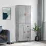 Aparador alto madera contrachapada gris hormigón 69,5x34x180 cm von vidaXL, Sideboards - Ref: Foro24-3195991, Preis: 169,13 €...