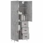 Aparador alto madera contrachapada gris hormigón 69,5x34x180 cm von vidaXL, Sideboards - Ref: Foro24-3195991, Preis: 166,94 €...