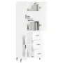 Hohes weißes Sperrholz-Sideboard 69,5 x 34 x 180 cm von vidaXL, Sideboards - Ref: Foro24-3195971, Preis: 170,14 €, Rabatt: %