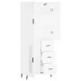 Hohes weißes Sperrholz-Sideboard 69,5 x 34 x 180 cm von vidaXL, Sideboards - Ref: Foro24-3195971, Preis: 170,14 €, Rabatt: %