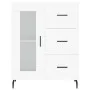 Hohes weißes Sperrholz-Sideboard 69,5 x 34 x 180 cm von vidaXL, Sideboards - Ref: Foro24-3195971, Preis: 170,14 €, Rabatt: %