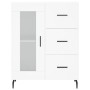 Hohes weißes Sperrholz-Sideboard 69,5 x 34 x 180 cm von vidaXL, Sideboards - Ref: Foro24-3195971, Preis: 172,29 €, Rabatt: %