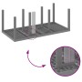 Conjunto de Comedor de Jardín 7 pcs Gris Claro Ratan Polt
