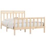 Solid pine wood bed frame 160x200 cm by vidaXL, Beds and slatted bases - Ref: Foro24-3107038, Price: 132,30 €, Discount: %