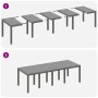 Conjunto de Comedor de Jardín 9 pcs Ratan Polt