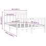 Solid pine wood bed frame 160x200 cm by vidaXL, Beds and slatted bases - Ref: Foro24-3107038, Price: 132,30 €, Discount: %