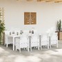 Conjunto de Comedor de Jardín 9 pcs Gris Claro Ratan Polt
