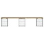 Gabion design garden bench impregnated pine wood 203x31x42cm by vidaXL, garden benches - Ref: Foro24-834334, Price: 83,18 €, ...