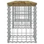 Gartenbank im Gabionen-Design aus imprägniertem Kiefernholz, 203 x 31 x 42 cm von vidaXL, Gartenbänke - Ref: Foro24-834334, P...