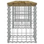 Gartenbank im Gabionen-Design aus imprägniertem Kiefernholz, 203 x 31 x 42 cm von vidaXL, Gartenbänke - Ref: Foro24-834334, P...