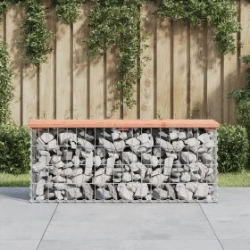 Gabion design garden bench Douglas fir wood 103x31.5x42cm by vidaXL, garden benches - Ref: Foro24-834351, Price: 67,12 €, Dis...