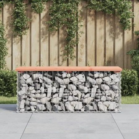 Gabionen-Design-Gartenbank aus Douglasie, 103 x 31,5 x 42 cm von vidaXL, Gartenbänke - Ref: Foro24-834351, Preis: 67,12 €, Ra...