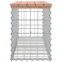 Banco jardín diseño gaviones madera abeto Douglas 103x31,5x42cm de vidaXL, Bancos de jardín - Ref: Foro24-834351, Precio: 67,...