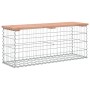 Gabion design garden bench Douglas fir wood 103x31.5x42cm by vidaXL, garden benches - Ref: Foro24-834351, Price: 69,67 €, Dis...