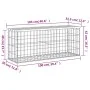 Gabionen-Design-Gartenbank aus Douglasie, 103 x 31,5 x 42 cm von vidaXL, Gartenbänke - Ref: Foro24-834351, Preis: 67,12 €, Ra...