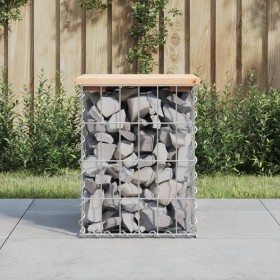 Gabionen-Design-Gartenbank aus massivem Kiefernholz, 33 x 31 x 42 cm von vidaXL, Gartenbänke - Ref: Foro24-834326, Preis: 28,...