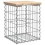 Gabion design garden bench solid pine wood 33x31x42 cm by vidaXL, garden benches - Ref: Foro24-834326, Price: 27,70 €, Discou...