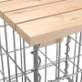 Gabion design garden bench solid pine wood 33x31x42 cm by vidaXL, garden benches - Ref: Foro24-834326, Price: 27,70 €, Discou...