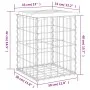Gabion design garden bench solid pine wood 33x31x42 cm by vidaXL, garden benches - Ref: Foro24-834326, Price: 27,70 €, Discou...