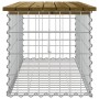 Bank garden design with gabions impregnated pine wood 103x44x42cm by vidaXL, garden benches - Ref: Foro24-834361, Price: 89,3...