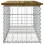 Bank garden design with gabions impregnated pine wood 103x44x42cm by vidaXL, garden benches - Ref: Foro24-834361, Price: 87,9...