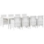 Conjunto de Comedor de Jardín 9 pcs Gris Claro Ratan Polt