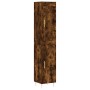 Aparador de madera contrachapada roble ahumado 34,5x34x180 cm de vidaXL, Aparadores - Ref: Foro24-3200126, Precio: 92,07 €, D...