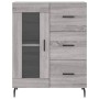 Aparador alto madera contrachapada gris sonoma 69,5x34x180 cm de vidaXL, Aparadores - Ref: Foro24-3195977, Precio: 172,39 €, ...