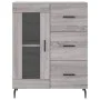 Tall gray Sonoma plywood sideboard 69.5x34x180 cm by vidaXL, Sideboards - Ref: Foro24-3195977, Price: 165,09 €, Discount: %