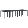 Conjunto de Comedor de Jardín 11 pcs Antracita Poliratán